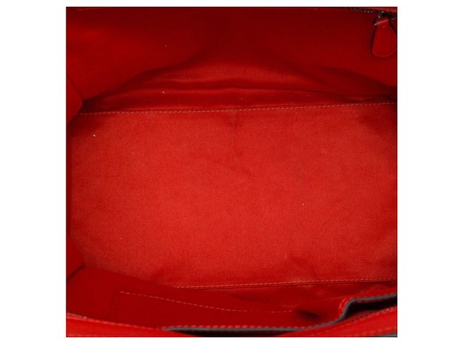 Céline Celine Orange Mini Grained Calfskin Luggage Tote Laranja - vista 4