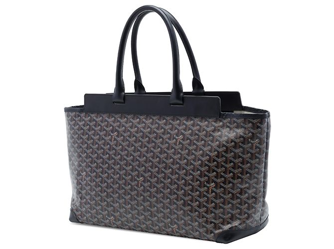 Goyard Black Goyardine Bellechasse MM Nero - vista 2