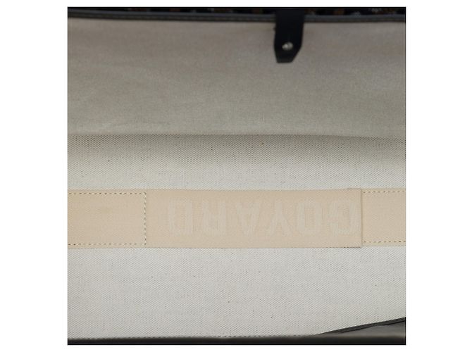 Goyard Black Goyardine Bellechasse MM Nero - vista 4