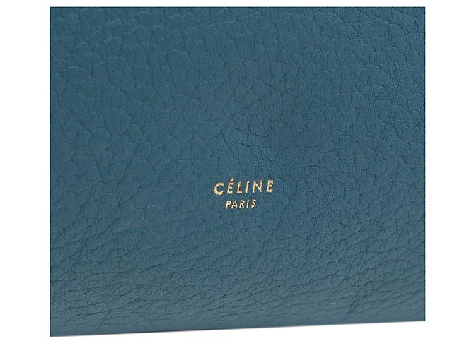 Céline Tote Celine Blue Small Grained Calfskin Tie Knot Blau - Ansicht 5