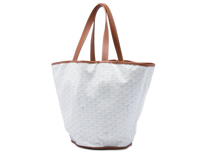 Goyard White Goyardine Reversible Belharra Tote Weiß - Ansicht 2