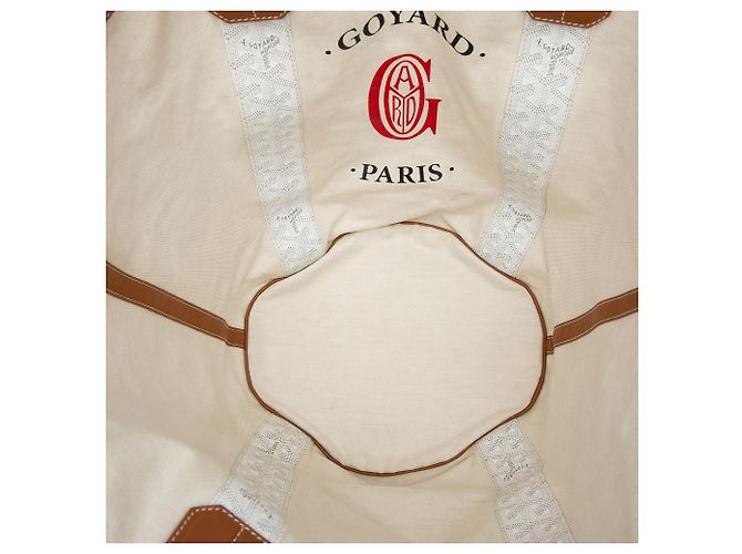 Goyard White Goyardine Reversible Belharra Tote Weiß - Ansicht 4