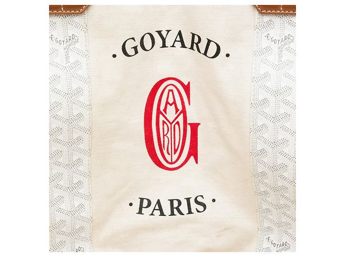 Goyard White Goyardine Reversible Belharra Tote Weiß - Ansicht 5