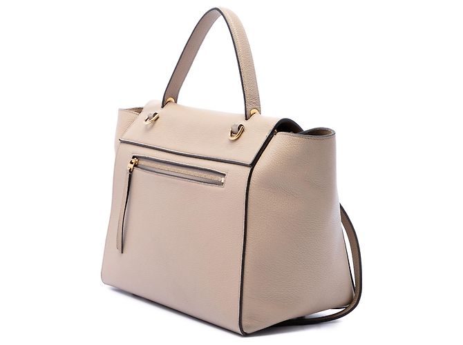 Céline Borsa a tracolla Celine Mini in pelle beige - vista 2