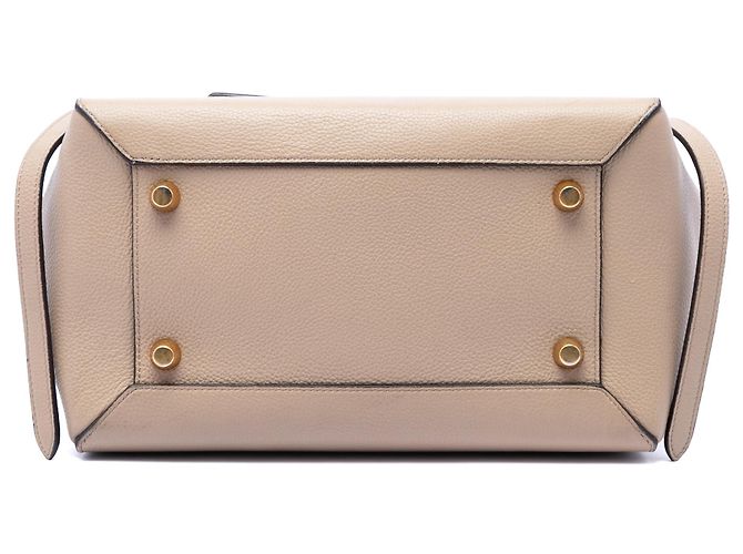 Céline Borsa a tracolla Celine Mini in pelle beige - vista 3
