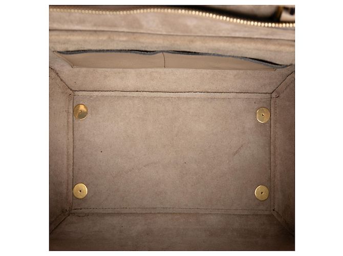 Céline Borsa a tracolla Celine Mini in pelle beige - vista 4