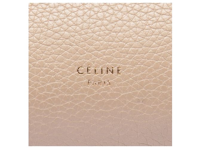Céline Borsa a tracolla Celine Mini in pelle beige - vista 5