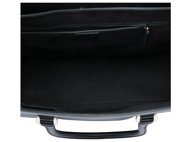 Borsa Satchel Gucci in pelle di vitello nera Nero - vista 4