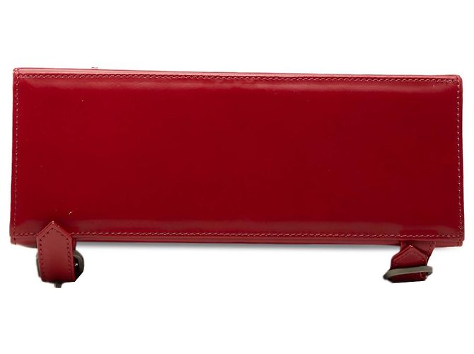 Saint Laurent Red Leather Frame Backpack - view 3