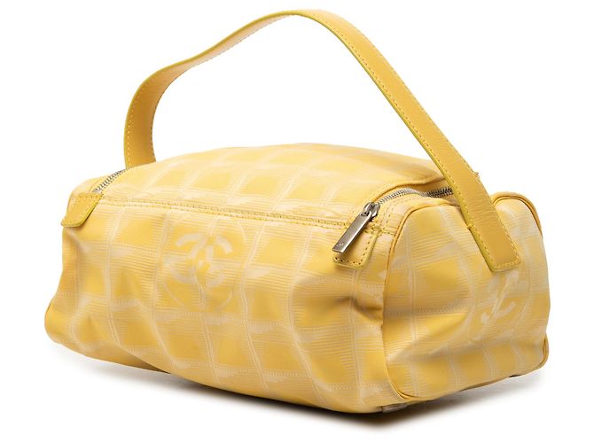 Vanity Bolso de Maquillaje Chanel Yellow New Travel Line Nylon Amarillo - vista 2
