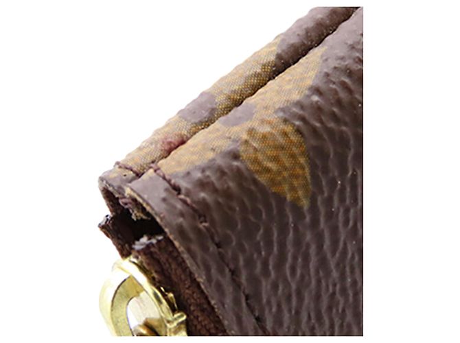 Monogram Key Pouch marrón Louis Vuitton Castaño - vista 11