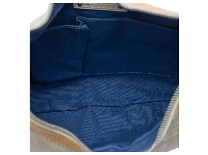 Céline Celine Blue Macadam Denim Hobo Blu chiaro - vista 4