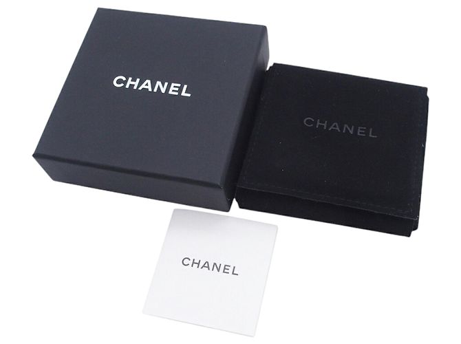 Clip per capelli Chanel Gold in agnello placcato oro con logo Allure D'oro - vista 7