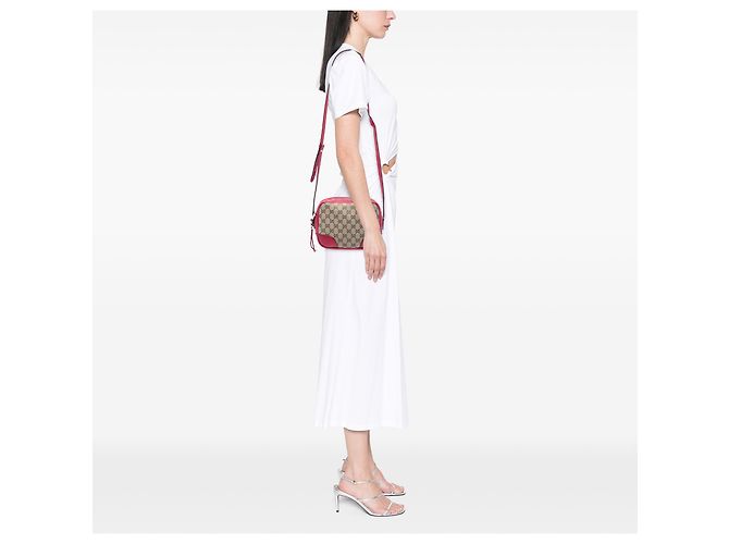 Borsa a tracolla Bree in tela GG beige Gucci - vista 5