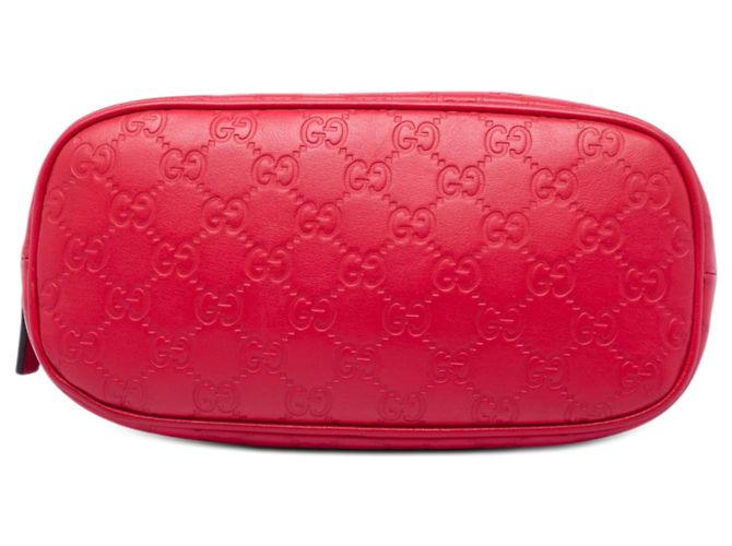 Borsa Gucci Red Medium Guccissima Dome Rosso - vista 3