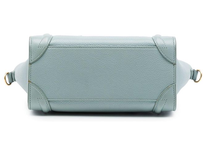Luggage Céline Borsa Tote Celine Nano Blue in pelle Blu chiaro - vista 3