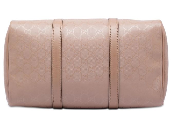 Borsa Boston Gucci Marrone con Stampa GG Media Carne - vista 3