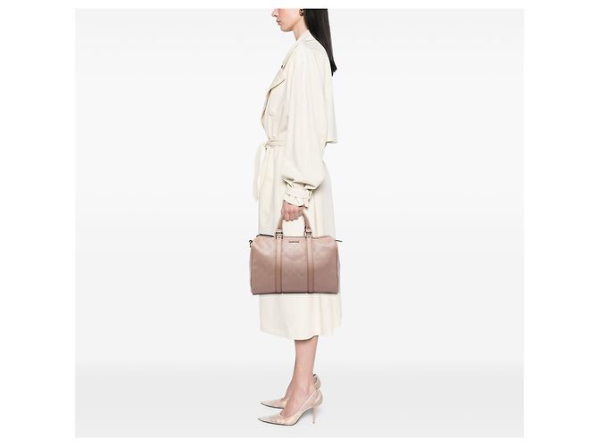Borsa Boston Gucci Marrone con Stampa GG Media Carne - vista 5