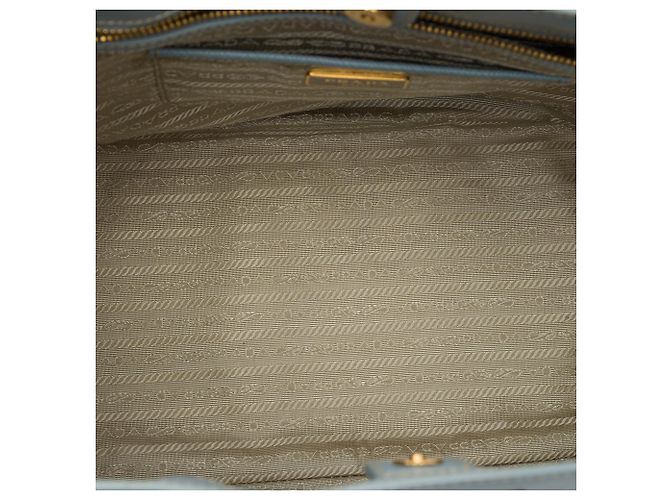 Borsa Prada Blue Large Saffiano Lux Galleria Satchel Blu chiaro - vista 4