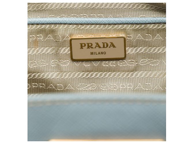Borsa Prada Blue Large Saffiano Lux Galleria Satchel Blu chiaro - vista 5