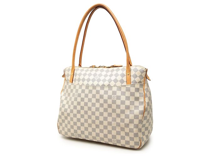 Louis Vuitton Weiß Damier Azur Figheri GM - Ansicht 2