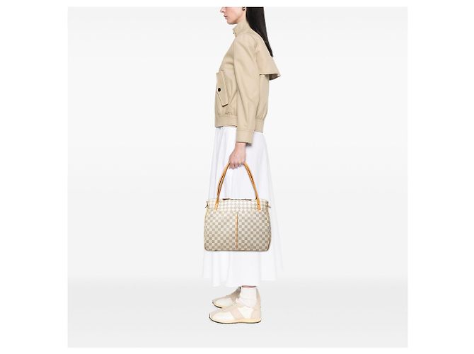Louis Vuitton Weiß Damier Azur Figheri GM - Ansicht 6