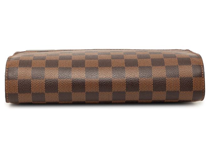 Louis Vuitton Pochette Saint Louis Damier Ebene marrone - vista 3