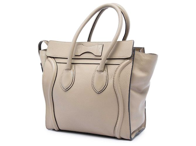 Céline Celine Beige Micro Leather Luggage Tote - Ansicht 2