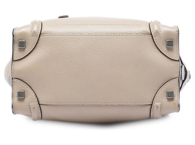 Céline Celine Beige Micro Leather Luggage Tote - Ansicht 3