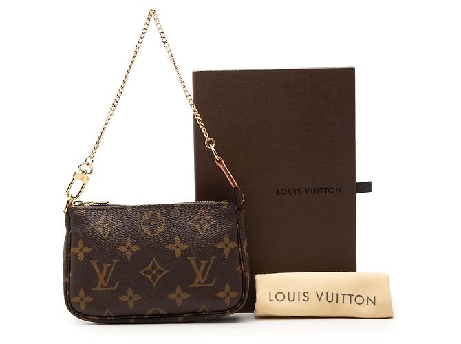 Louis Vuitton Marrone Monogram Mini Pochette Accessoires - vista 8