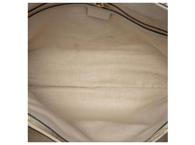 Borsa Tote Bella in pelle di vitello bianca Gucci Bianco Crudo - vista 4