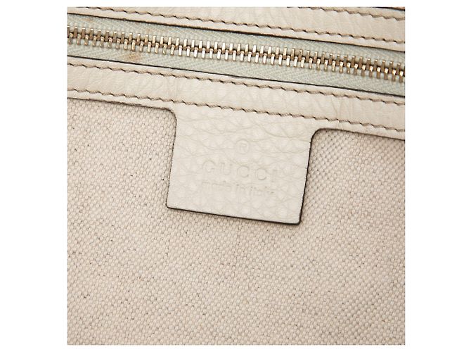 Borsa Tote Bella in pelle di vitello bianca Gucci Bianco Crudo - vista 5