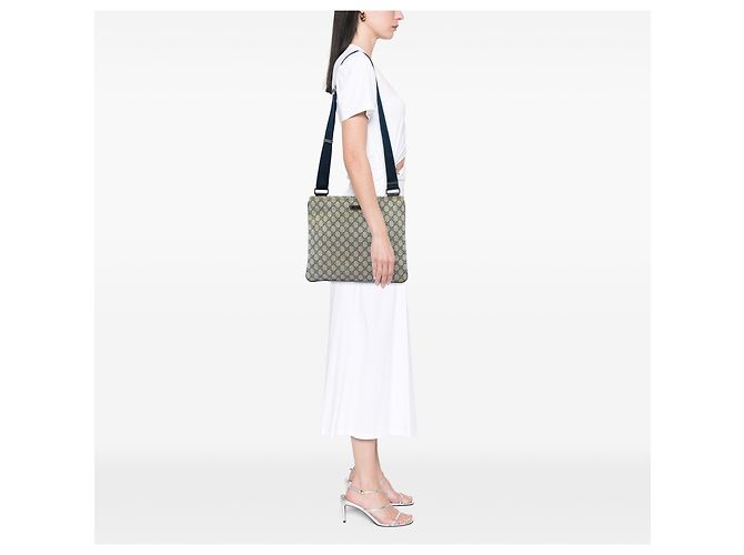 Gucci Beige GG Supreme Crossbody - vista 5