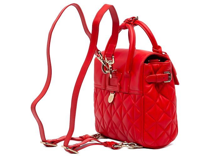 Bolso convertible Mulberry Red Mini Quilted Nappa Cara Delevingne - vista 2