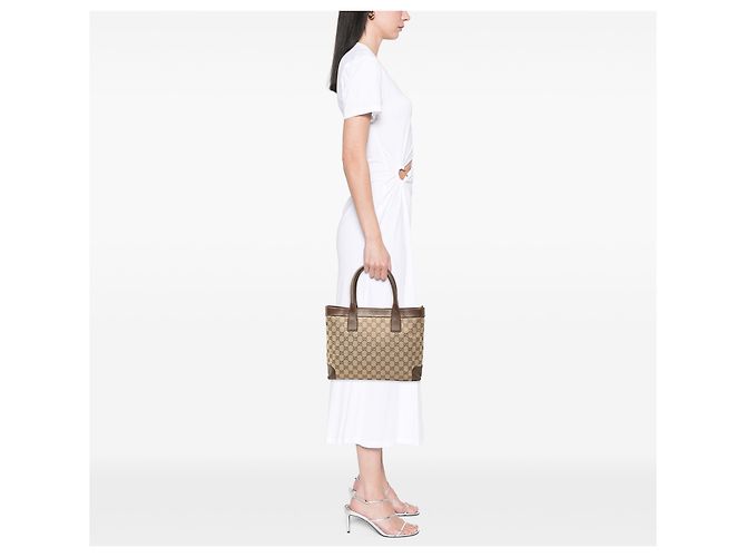 Tote de lona GG beige Gucci - vista 9