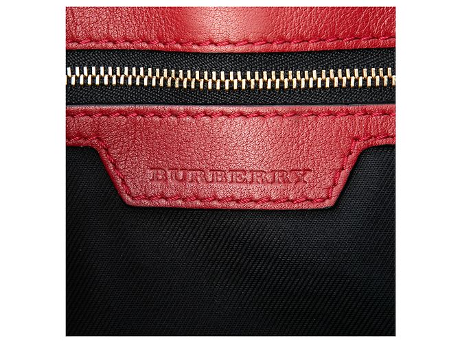Burberry Beige Haymarket Check Canvas Leah Crossbody - vista 5