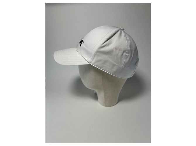 Céline Celine Logo Baseball Cap aus weißer Baumwolle - Größe L - Ansicht 10