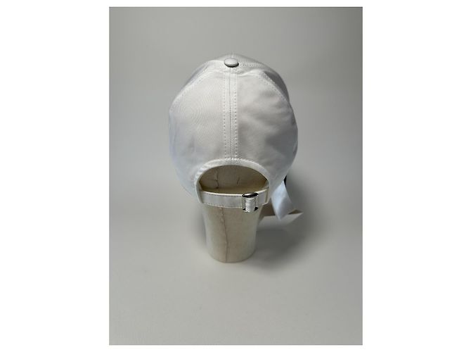 Céline Celine Logo Baseball Cap aus weißer Baumwolle - Größe L - Ansicht 11
