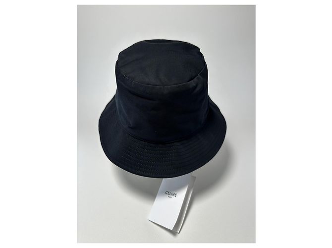 Céline Celine Cappello Bucket Logo - Nero - L - vista 11