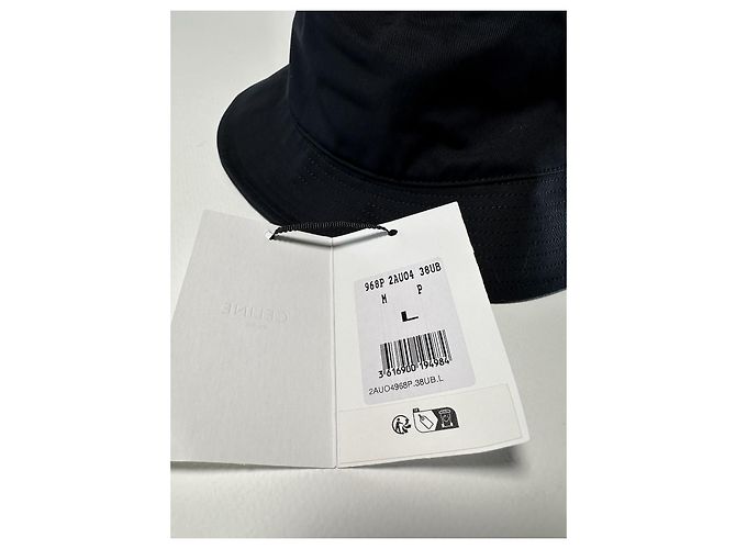 Céline Celine Cappello Bucket Logo - Nero - L - vista 4