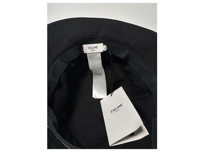 Céline Celine Cappello Bucket Logo - Nero - L - vista 5