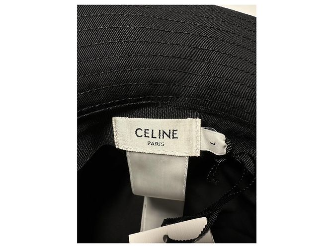 Céline Celine Cappello Bucket Logo - Nero - L - vista 6