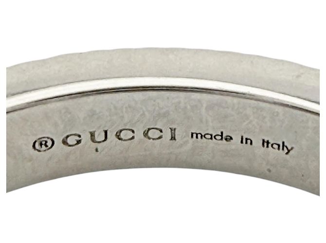Gucci Icon Heart Ring aus 18K Weißgold mit Diamant Silber - Ansicht 7