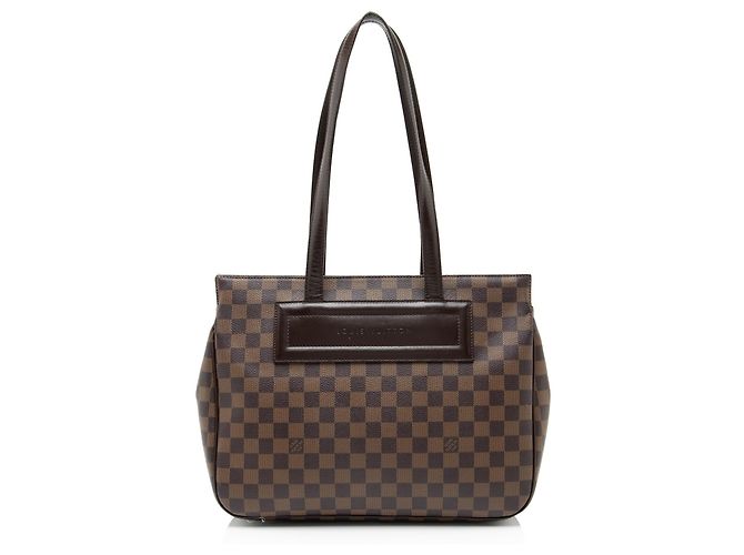 Louis Vuitton Vintage Damier Ebene Parioli PM Tote Marrone - vista 3