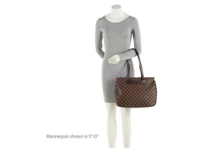 Louis Vuitton Vintage Damier Ebene Parioli PM Tote Marrone - vista 5