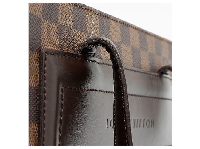 Louis Vuitton Vintage Damier Ebene Parioli PM Tote Marrone - vista 9