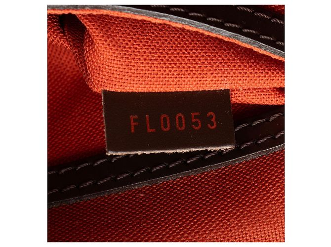 Borsa Louis Vuitton Vintage Damier Ebene Alma PM Marrone - vista 6