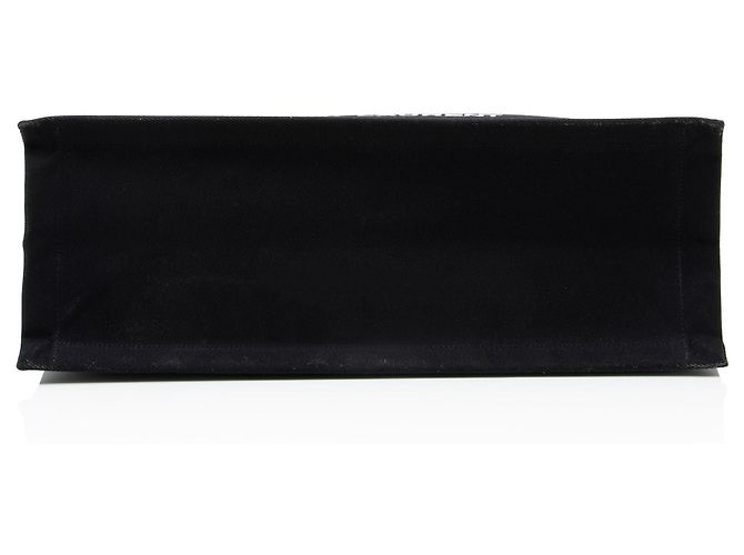 Tote Large Rive Gauche em canvas e couro de vitelo Saint Laurent Preto - vista 4
