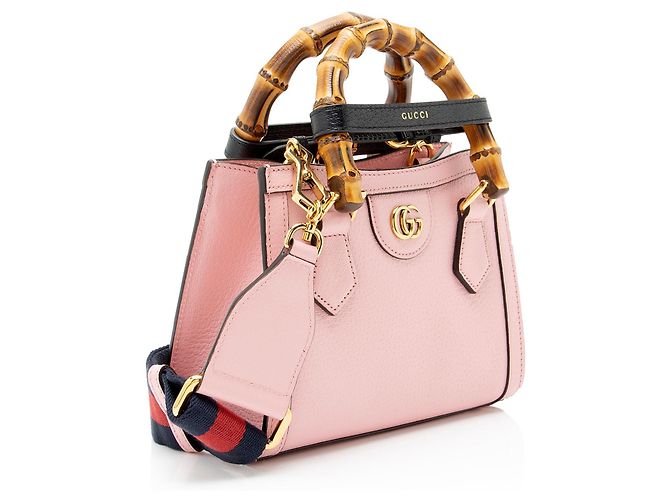 Gucci Cuir Leather Diana Mini Tote Rosa - vista 2