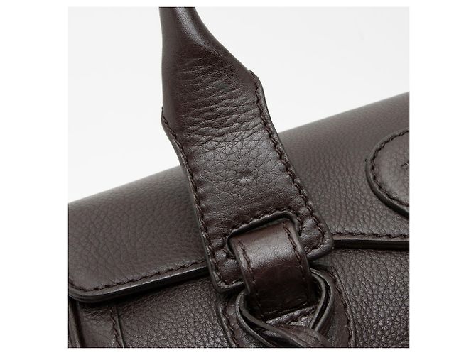 Gucci Boston Bag aus Leder Heritage Web mit Schnalle Braun - Ansicht 10